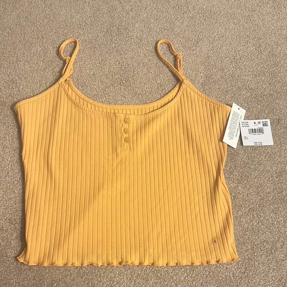 American Eagle Outfitters Ribbed Cami/crop